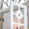Rustic Cathedral Arch Window Shutter Wall Vanity Mirror